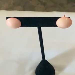Pastel orange Button Earrings